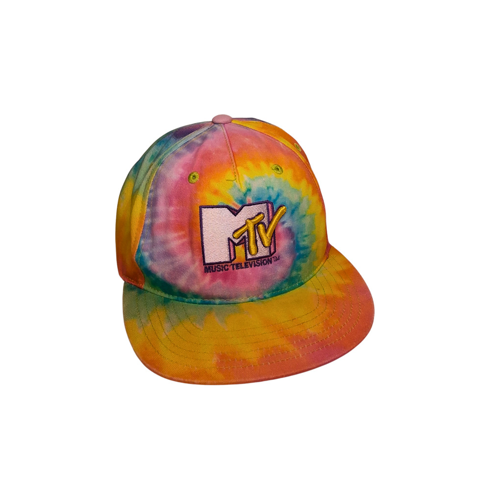 2019 Viacom MTV Tie-Dye Snapback Cap – Embroidered Logo – One Size Fits All